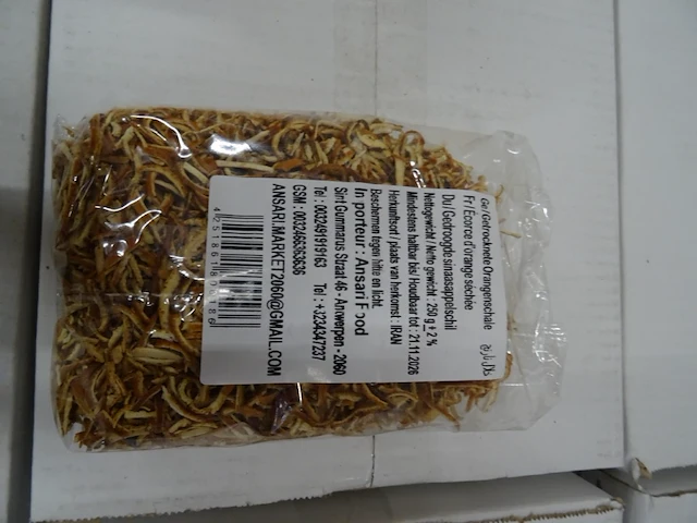 38x doos gedroogde sinaasappelschil ansari food - afbeelding 2 van  7