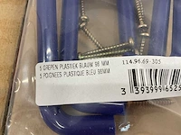 395 x 5 blauwe deurgrepen - afbeelding 2 van  4