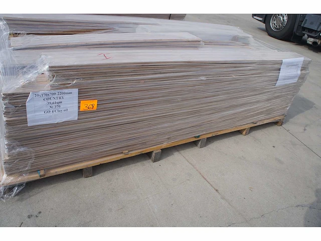 39,61 m² massief eiken parket 20mm clay oil - afbeelding 2 van  7