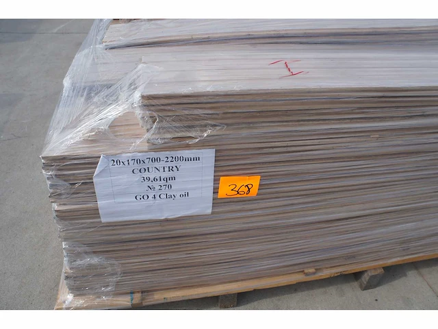 39,61 m² massief eiken parket 20mm clay oil - afbeelding 3 van  7