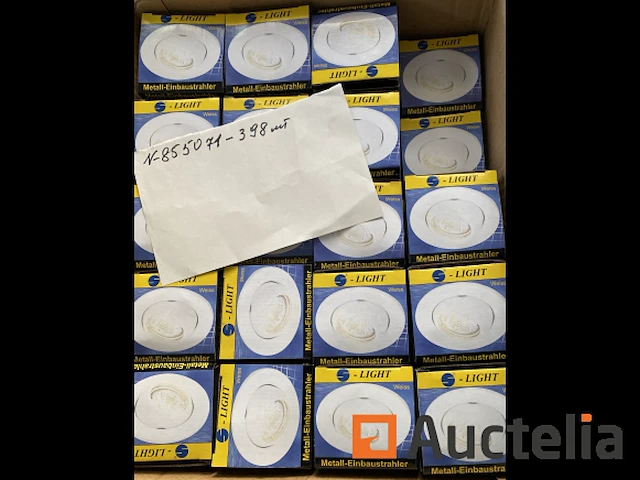 398 stuks s-light metalen inbouwspot 855071 gu4 35w wit - afbeelding 7 van  15