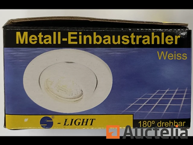 398 stuks s-light metalen inbouwspot 855071 gu4 35w wit - afbeelding 8 van  15