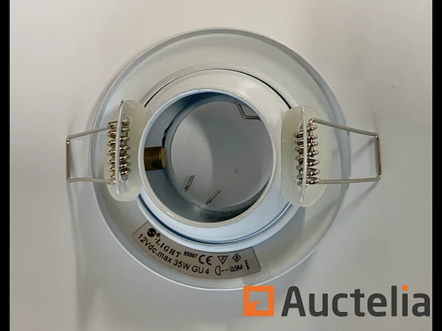 398 stuks s-light metalen inbouwspot 855071 gu4 35w wit - afbeelding 10 van  15