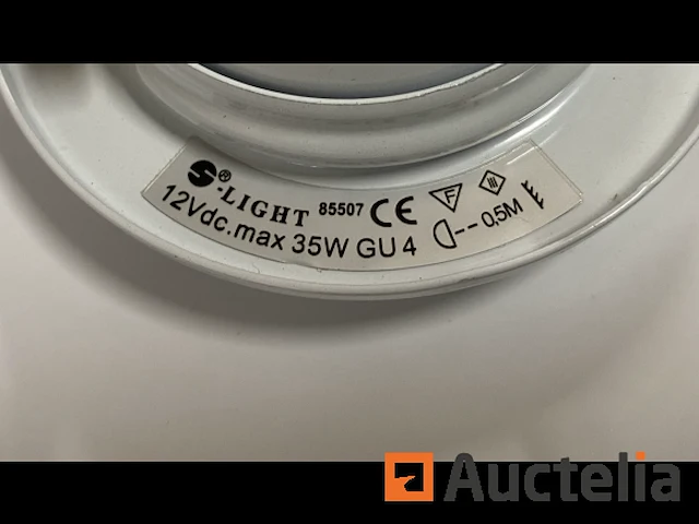 398 stuks s-light metalen inbouwspot 855071 gu4 35w wit - afbeelding 15 van  15
