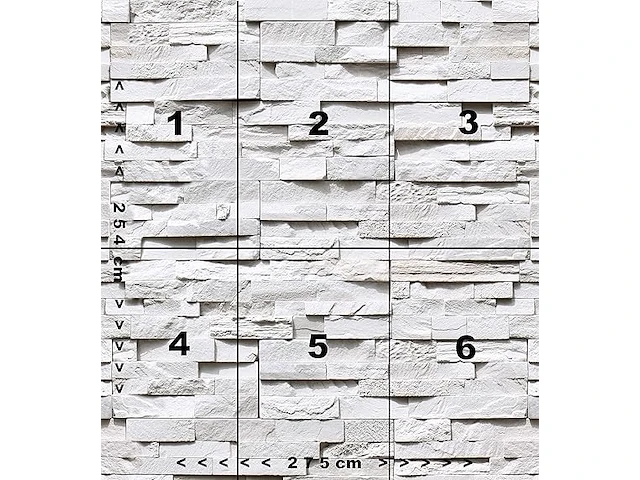3d baksteen fotobehang 274 x 254 cm - afbeelding 2 van  3