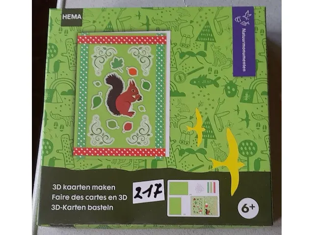 3d kaarten zelf maken eekhoorn - afbeelding 1 van  3