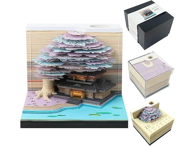3d-kalender afscheuren, 2025 - afbeelding 1 van  5