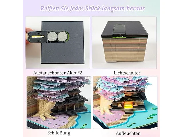 3d-kalender afscheuren, 2025 - afbeelding 5 van  5