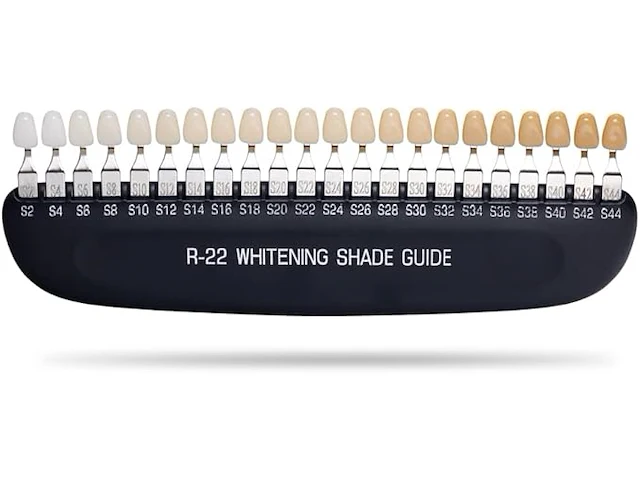 3d professionele r-22 kliniek salon tanden whitening schaduw gids - afbeelding 3 van  4