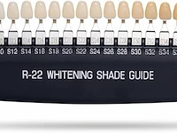 3d professionele r-22 kliniek salon tanden whitening schaduw gids - afbeelding 3 van  4