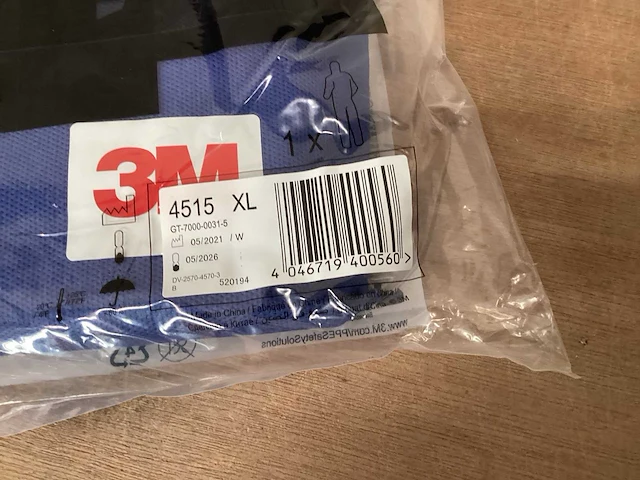3m 4515 overall wegwerp maat xl (20x) - afbeelding 2 van  3