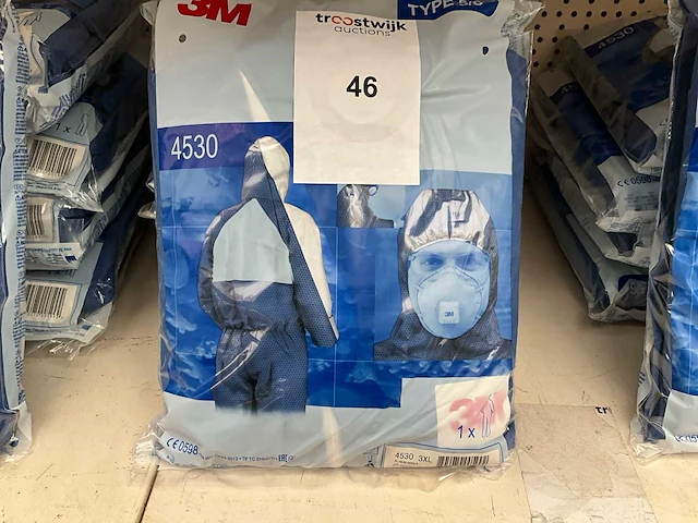 3m. 4530. type 5/6,3xl. beschermende overal. (5x) - afbeelding 1 van  2