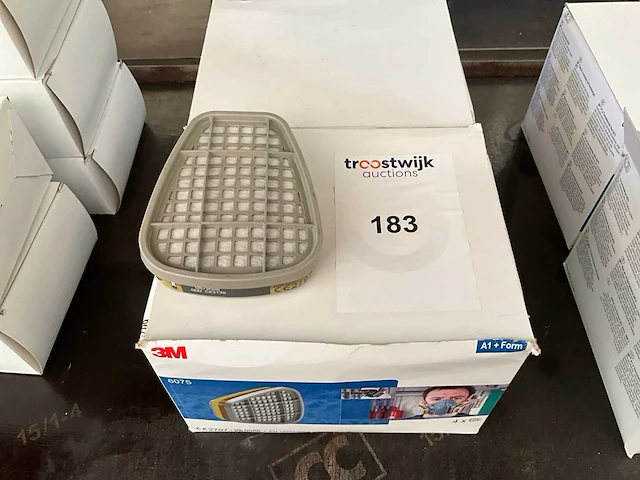 3m. 6075 mondmasker filters. (8x) - afbeelding 1 van  2