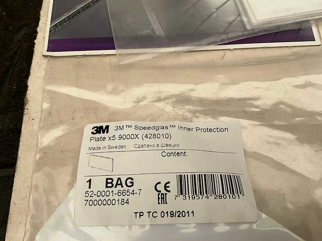 3m 9000x lasscherm protectie,speedglas.5 stuks/pak - afbeelding 2 van  2