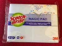 3m. magic pad. scotch-brite. vlekkengum spons.2x verpakking. (13x) - afbeelding 1 van  2