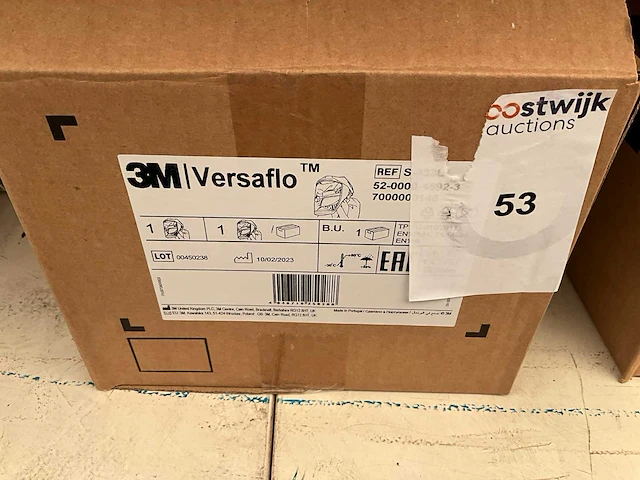 3m. versaflo. s-443l. veiligheids hoofdkap met aansluiting ademhaling systeem. - afbeelding 1 van  4