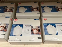 3m.ffp2.ademhalingsmaskers met ventiel,40 stuks. - afbeelding 1 van  2