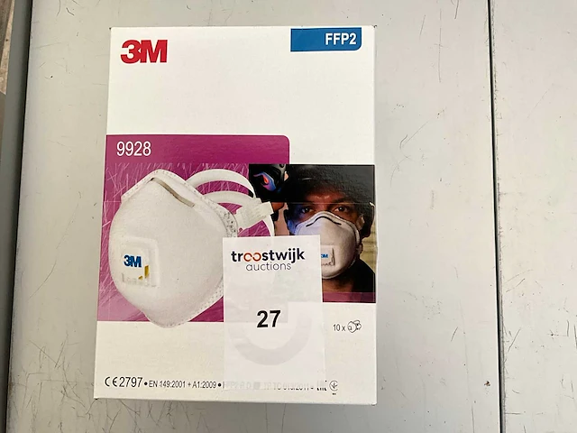 3m.ffp2.ademhalingsmaskers,circa 20stuks. - afbeelding 1 van  2