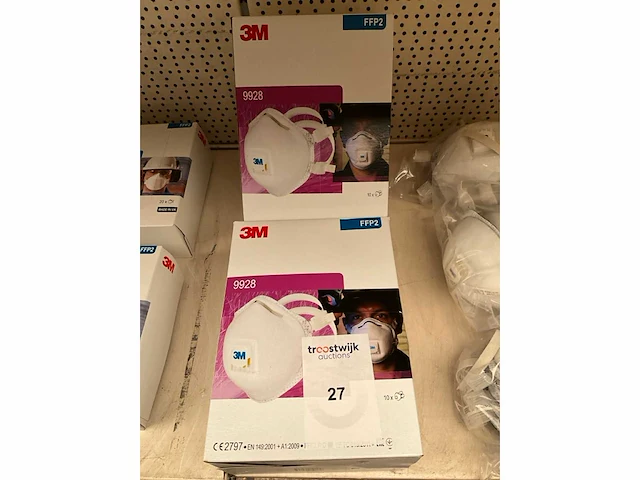 3m.ffp2.ademhalingsmaskers,circa 20stuks. - afbeelding 2 van  2