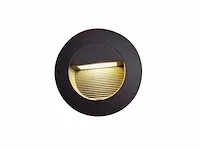 3w cob led waterdicht inbouw muur & trap verlichting zand zwart - afbeelding 1 van  5