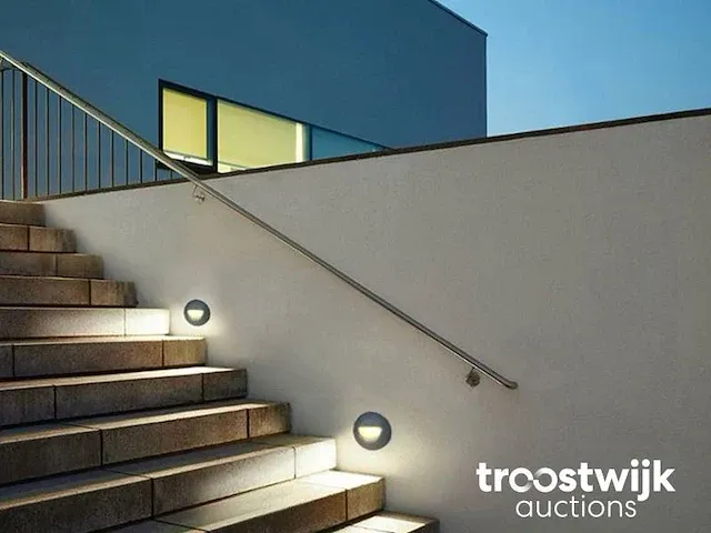 3w cob led waterdicht inbouw muur & trap verlichting zand zwart - afbeelding 4 van  5