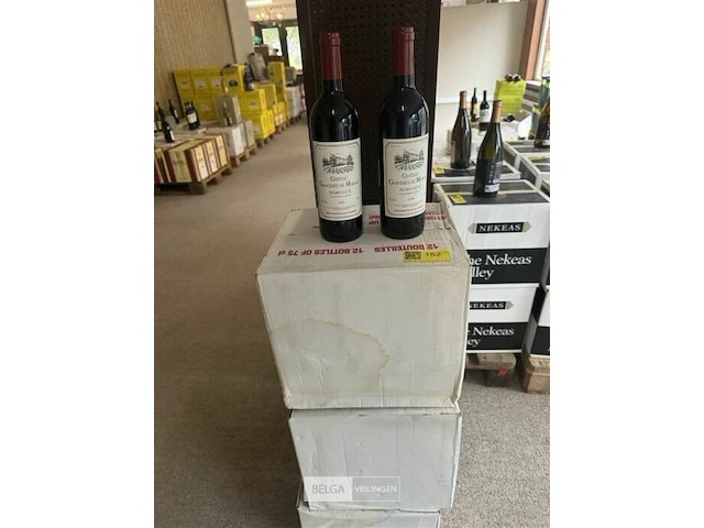 3x 1 doos chateau gravieres de marsac margaux 1996 - afbeelding 1 van  6