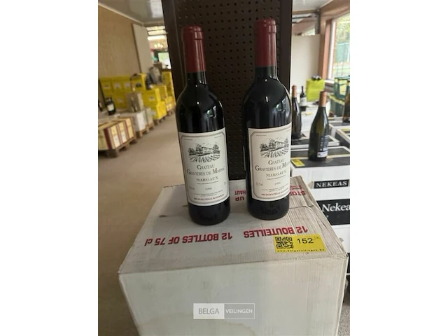 3x 1 doos chateau gravieres de marsac margaux 1996 - afbeelding 3 van  6