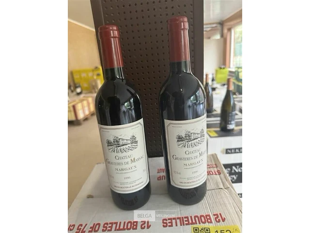 3x 1 doos chateau gravieres de marsac margaux 1996 - afbeelding 4 van  6