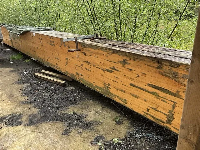 3x 13,6m grenen dakspanten - afbeelding 1 van  5