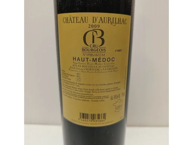 3x 75cl château d'aurilhac - afbeelding 2 van  2