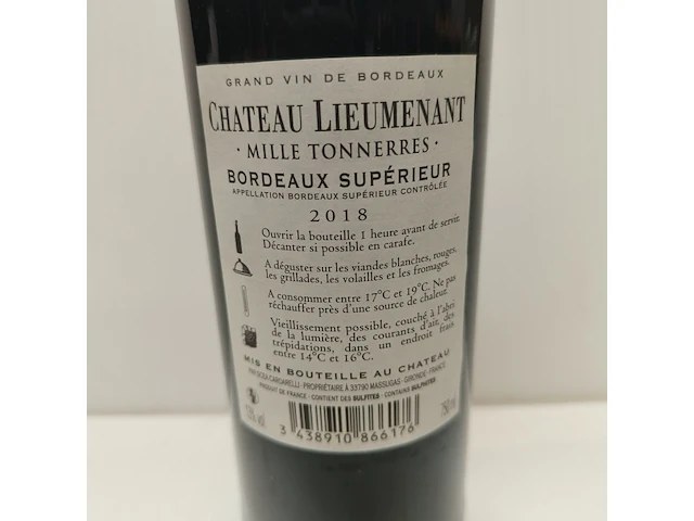 3x 75cl château lieumenant - afbeelding 2 van  4