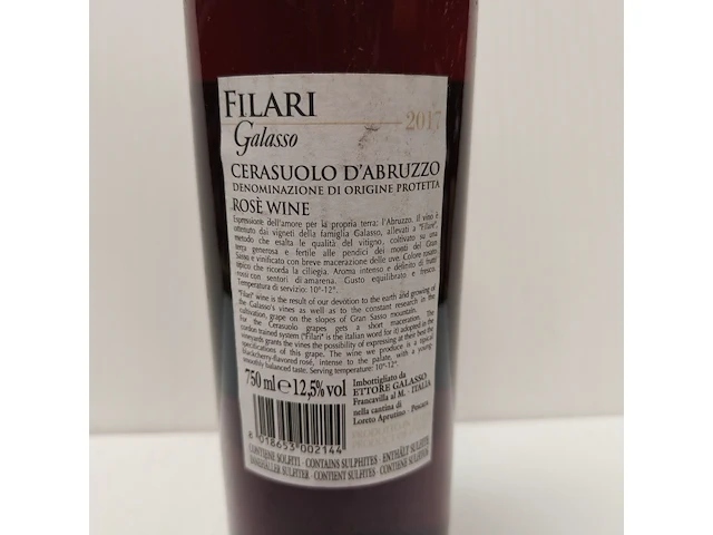 3x 75cl filari galasso rosè - afbeelding 2 van  2