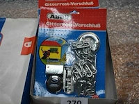 3x abus hangslot met ketting - afbeelding 2 van  2