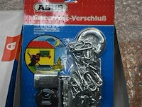 3x abus hangslot met ketting - afbeelding 2 van  2