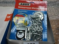 3x abus hangslot met ketting - afbeelding 1 van  1