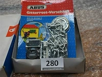 3x abus hangslot met ketting - afbeelding 1 van  1