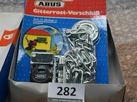 3x abus hangslot met ketting - afbeelding 3 van  3