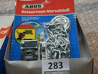 3x abus hangslot met ketting - afbeelding 1 van  1