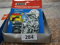 3x abus hangslot met ketting - afbeelding 1 van  1