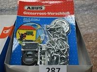 3x abus hangslot met ketting - afbeelding 1 van  1