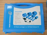 3x bi-metal holesaw kit yphs13k/gnl, 12 piece kit - afbeelding 2 van  4