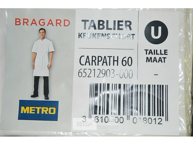 3x bragard keukenshort universele maat - afbeelding 2 van  2