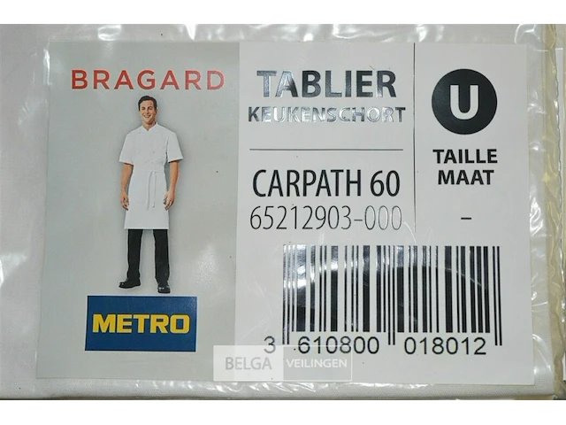 3x bragard keukenshort universele maat - afbeelding 2 van  2