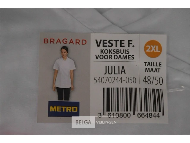 3x bragard koksvest dames maat 2xl - afbeelding 2 van  2