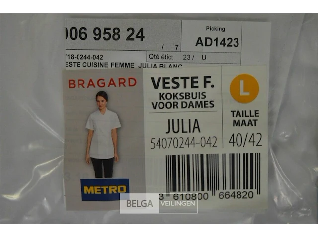 3x bragard koksvest dames maat l - afbeelding 2 van  2