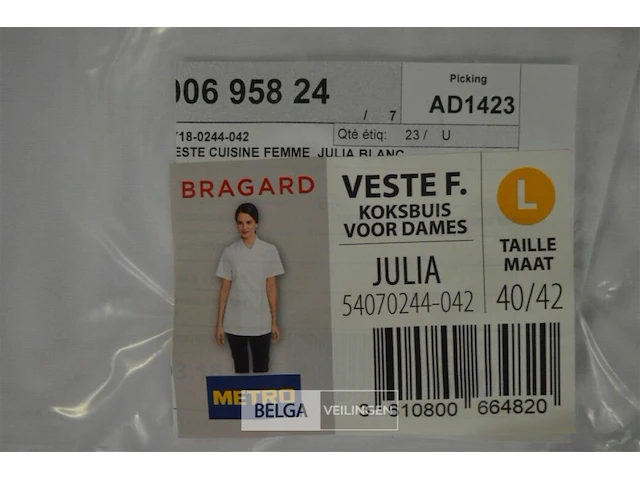 3x bragard koksvest dames maat l - afbeelding 2 van  2