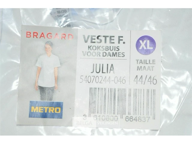3x bragard koksvest dames maat xl - afbeelding 2 van  2