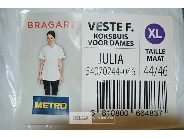 3x bragard koksvest dames maat xl - afbeelding 2 van  2