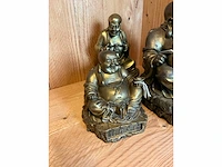 3x bronzen beeld buddha - afbeelding 3 van  5