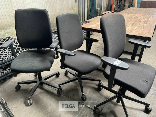 3x bureaustoelen - afbeelding 1 van  1
